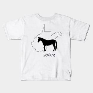 West Virginia Horse Lover Gift Kids T-Shirt